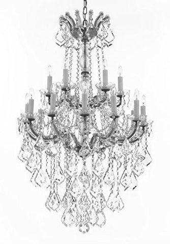 Maria Theresa Crystal Chandelier Chandeliers Lighting H 50" X W 30" - Great For Dining Room Entryway Or Living Room - A500-B13/Cs/152/18