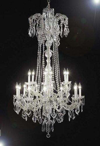 New Maria Theresa Chandelier Crystal Lighting Chandeliers H60" X W33" - A500-Silver/352/18