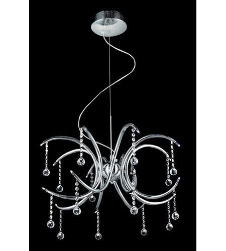 C121-2093D20C/RC By Elegant Lighting Hydra Collection 16 Light Dining Room Chrome Finish