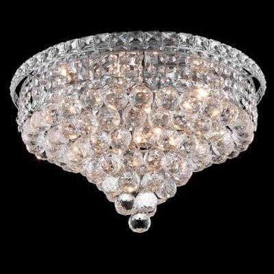 C121-2527F18C By Regency Lighting-Tranquil Collection Chrome Finish 8 Lights Flush