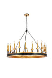 ZC121-1543G50VBGI - Urban Classic: Neva 24 light in Golden Iron chandelier