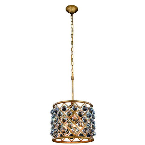 ZC121-1206D14GI/RC - Urban Classic: Madison 4 light Golden Iron Pendant Clear Royal Cut Crystal